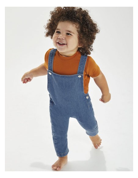 BAB-BZ56-Baby Rocks Denim Dungarees 2